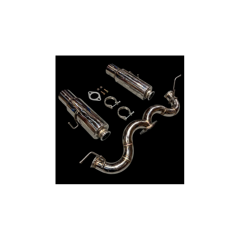 Ligne d'échappement « Catback » Mazda MX-5/Miata Mk3 (NC) – Double sortie 4 pouces style JDM (2005-2015)