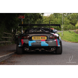 Ligne d'échappement « Catback » Mazda MX-5/Miata Mk3 (NC) – Double sortie 4 pouces style JDM (2005-2015)