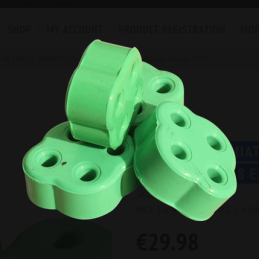 Silentblocs d'échappement pour Mazda MX-5 / Miata Mk2/Mk2.5 (châssis NB/NBFL) 1.6/1.8 (1998-2005)