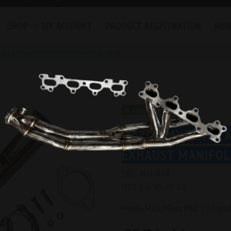 Collecteur d'échappement à longueurs égales Mazda MX-5/Miata Mk2 1.6 (1998-2000)