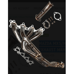 Collecteur d'échappement à longueurs égales Mazda MX-5/Miata Mk2 1.6 (1998-2000)