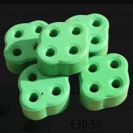 Silencieux arrière (cat-back) Mazda MX-5 Mk1 1.6 ou 1.8 – Silentblocs d'échappement en polyuréthane verts