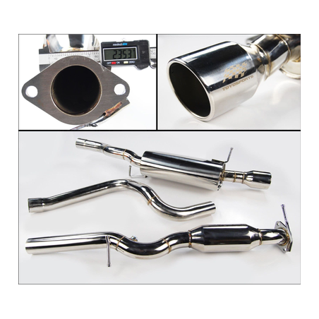 Echappement en acier inoxydable avec suppression de catalyseur Ford Fiesta Mk6 2.0 ST150 (2005-2008)