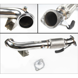 Descente de turbo (downpipe) de compétition en acier inoxydable de 3 pouces, sans catalyseur  Ford Focus ST250 (ST2/ST3)