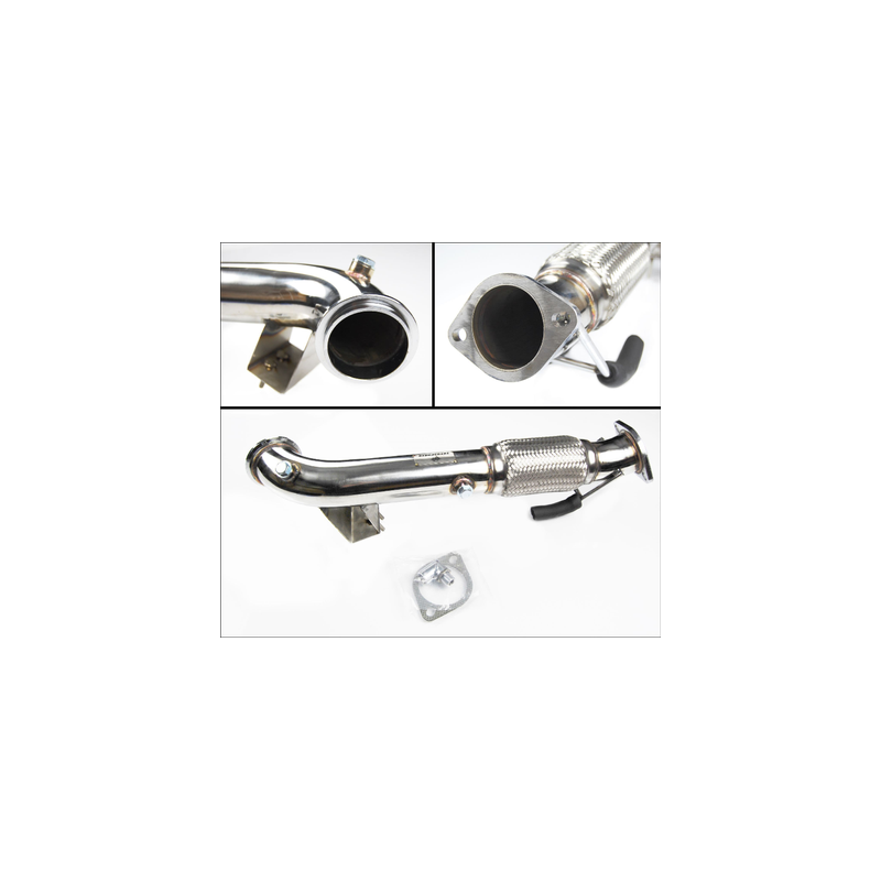 Descente de turbo (downpipe) de compétition en acier inoxydable de 3 pouces, sans catalyseur  Ford Focus ST250 (ST2/ST3)