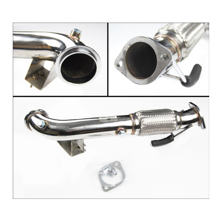 Descente de turbo (downpipe) de compétition en acier inoxydable de 3 pouces, sans catalyseur  Ford Focus ST250 (ST2/ST3)