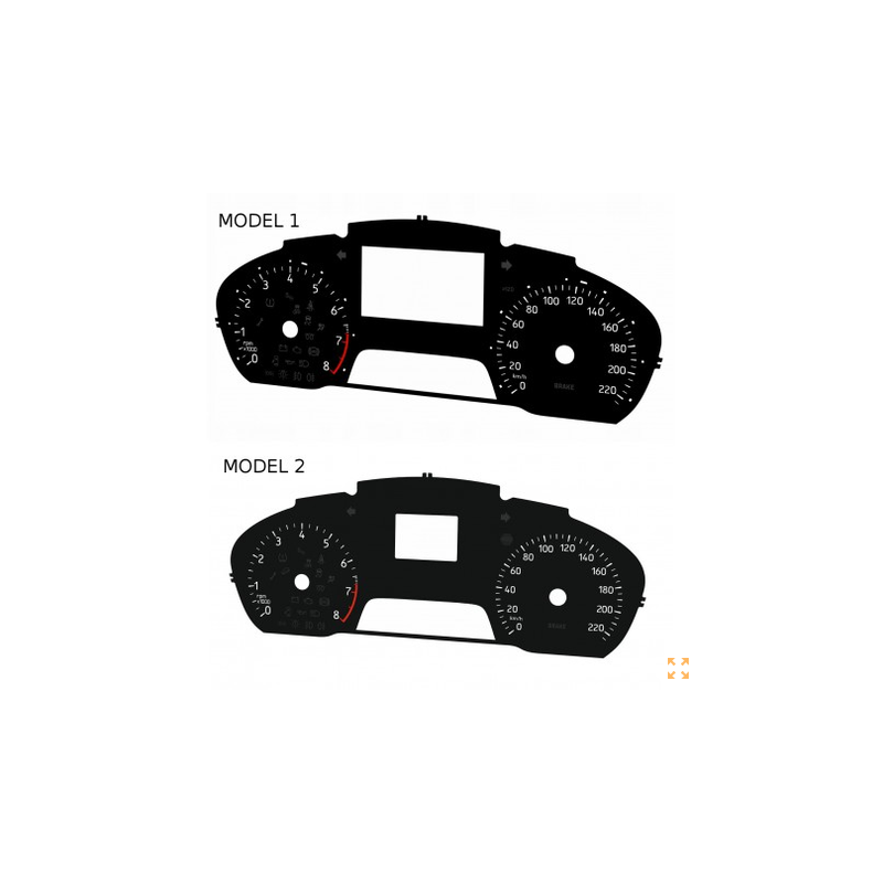 Ford Fiesta MK8 – Fonds de compteur de remplacement – ​​conversion de MPH en km/h