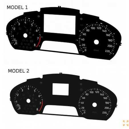 Ford Fiesta MK8 – Fonds de compteur de remplacement – ​​conversion de MPH en km/h