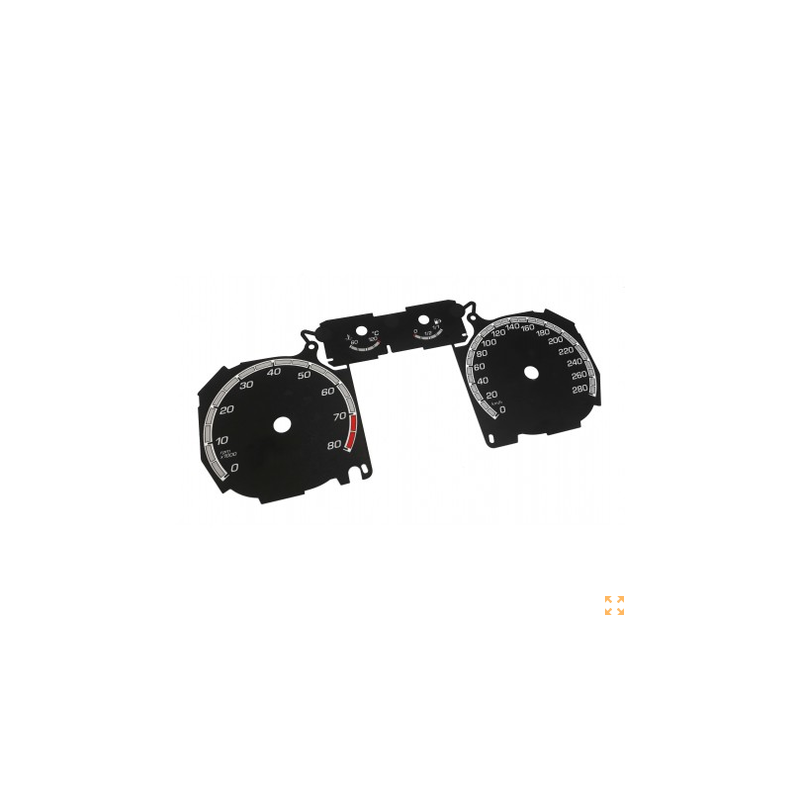 Fond de compteur (compte-tours/tachymètre) de remplacement style ST pour Ford Focus MK2