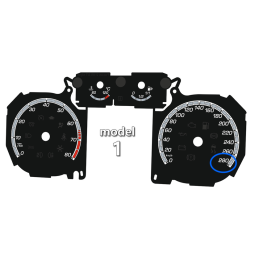 Fond de compteur (compte-tours/tachymètre) de remplacement style ST pour Ford Focus MK2