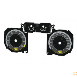 FORD FOCUS MK2 STYLE RS – FONDS DE COMPTEUR PERSONNALISÉS / HABILLAGES DE TABLEAU DE BORD