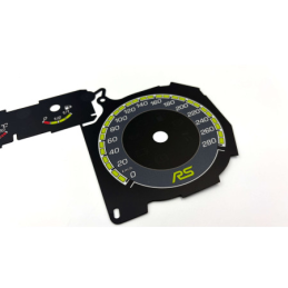 Kopie van FORD FOCUS MK2 STYLE RS – FONDS DE COMPTEUR PERSONNALISÉS / HABILLAGES DE TABLEAU DE BORD