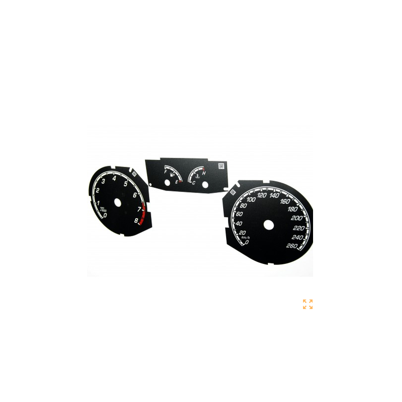 Ford Focus MK3 ST – Fond de compteur de remplacement – ​​conversion de mph en km/h
