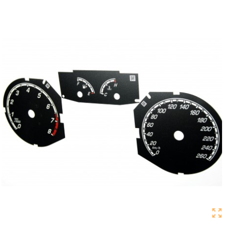 Ford Focus MK3 ST – Fond de compteur de remplacement – ​​conversion de mph en km/h