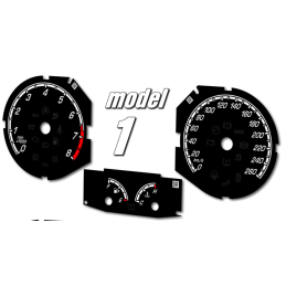 Ford Focus MK3 ST – Fonds de compteur de remplacement (coloris RS personnalisé) – Conversion de MPH en km/h