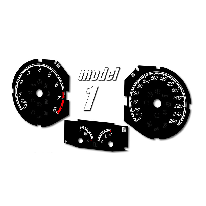 Ford Focus MK3 ST – Fonds de compteur de remplacement (coloris RS personnalisé) – Conversion de MPH en km/h