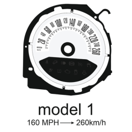 Bloc d'instruments et compteurs style Roush Ford Mustang GT Premium