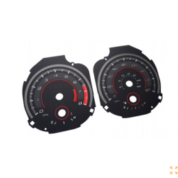 Kopie van Fonds de compteur personnalisés style ROUSH pour Ford Mustang (modèles 2015+) – conversion MPH en km/h