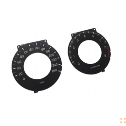 Volvo S60, S80, XC60, XC70 (avant restylage) – Fond de compteur de remplacement – ​​conversion de MPH en km/h