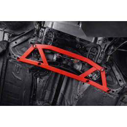 Barre anti-rapprochement avant inférieure en aluminium rouge Ford Focus MK2 MK3