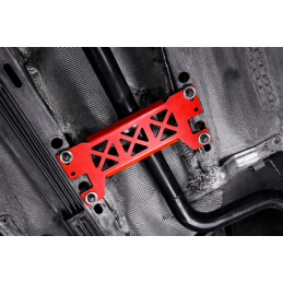 Barre anti-rapprochement inférieure centrale en acier rouge Ford Focus MK2 MK3