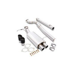 Echappement Catback en acier inoxydable 3 ″ avec embouts en carbone Ford Fiesta Mk7 ST180 1.6 Ecoboost 13-18