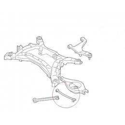 Silentblocs de bras de suspension de bras inférieur arrière Nissan 350Z (2002-2009)