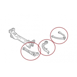 Silentblocs Bras de suspension avant et arrière, sous-châssis, bagues de différentiel et ARB Nissan 350Z (2002-2009)