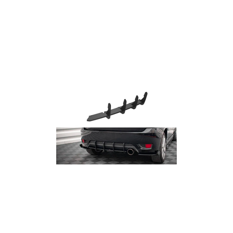 Street Pro Diffuseur Central Arriere Maxton - Ford Fiesta ST Mk6 Noir