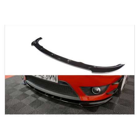 Lame Du Pare-Chocs Avant V.1 Maxton - Ford Fiesta ST Mk6 Noir Brillant
