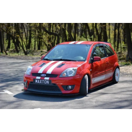 Lame Du Pare-Chocs Avant V.2 Maxton - Ford Fiesta ST Mk6 Noir Brillant