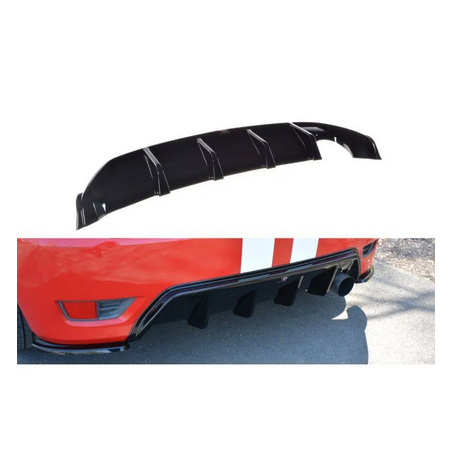 Rajout Du Pare-Chocs Arriere Maxton - Ford Fiesta ST Mk6 Noir Brillant
