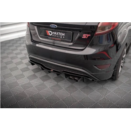 Diffuseur Arrière Complet Maxton - Ford Fiesta ST (Version 5 portes) Mk7 Facelift Noir Brillant