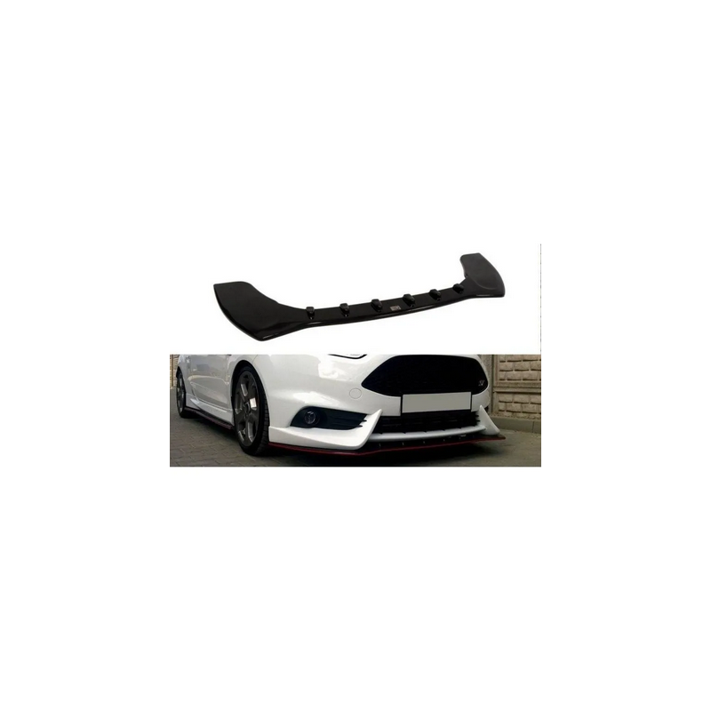 Lame du Pare-Chocs Avant Maxton - Ford Fiesta ST Mk7 FL (Avec Maxton Design Pare-Chocs) Noir Brillant