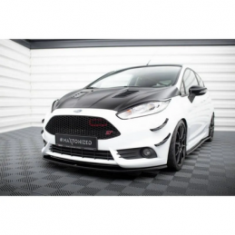 Lame Du Pare-Chocs Avant V.2 Maxton - Ford Fiesta ST Mk7 FL Noir Brillant