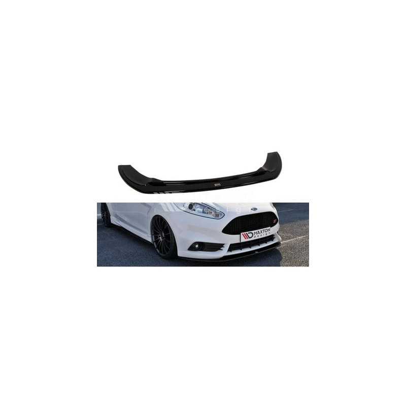 Lame Du Pare-Chocs Avant V.2 Maxton - Ford Fiesta ST Mk7 FL Noir Brillant