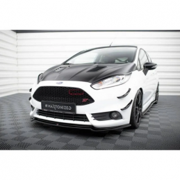 Lame Du Pare-Chocs Avant V.3 Maxton - Ford Fiesta ST Mk7 FL Noir Brillant