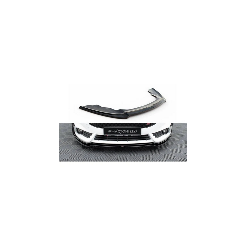 Lame Du Pare-Chocs Avant V.3 Maxton - Ford Fiesta ST Mk7 FL Noir Brillant
