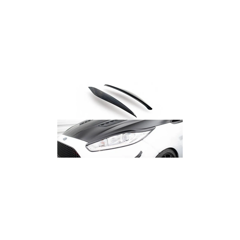 Paupieres De Phares V.1 Maxton - Ford Fiesta ST / ST-Line / Standard Mk7 FL Noir Brillant
