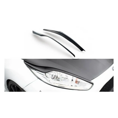 Paupieres De Phares V.2 Maxton - Ford Fiesta ST / ST-Line / Standard Mk7 FL Noir Brillant