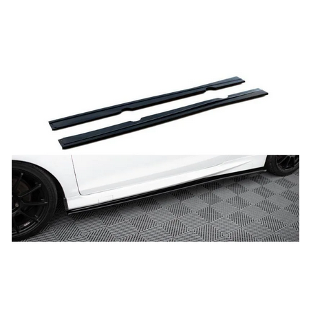 Rajouts Des Bas De Caisse Maxton - Ford Fiesta ST / ST-Line Mk7  Noir Brillant