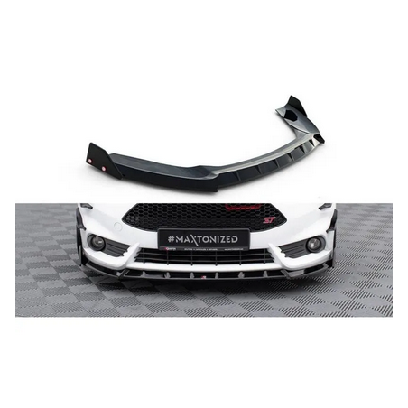 Lame Du Pare-Chocs Avant V.6 + Flaps Maxton - Ford Fiesta ST Mk7 Facelift