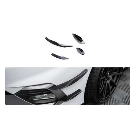 Ailes de pare-chocs avant (Canards) V.2 Maxton - Ford Fiesta Mk8 ST