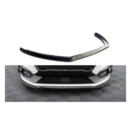 Lame Du Pare-Chocs Avant V.6 Maxton - Ford Fiesta Mk8 ST / ST-Line Noir Brillant