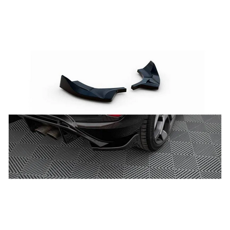 Lames De Pare-Chocs Arrière Latérales V.2 Maxton - Ford FIesta Mk8 ST Noir Brillant