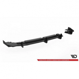Sports Durabilité Diffuseur Arrière Complet + Flaps Maxton - Ford Fiesta Mk8 ST Noir + Rabats Brillant