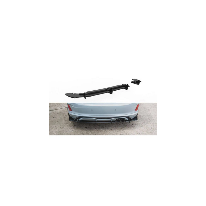Sports Durabilité Diffuseur Arrière Complet Maxton - Ford Fiesta Mk8 ST Noir