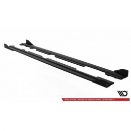 Sports Durabilité Rajouts Des Bas De Caisse + Flaps Maxton - Ford Fiesta Mk8 ST / ST-Line Noir + Rabats Brillant