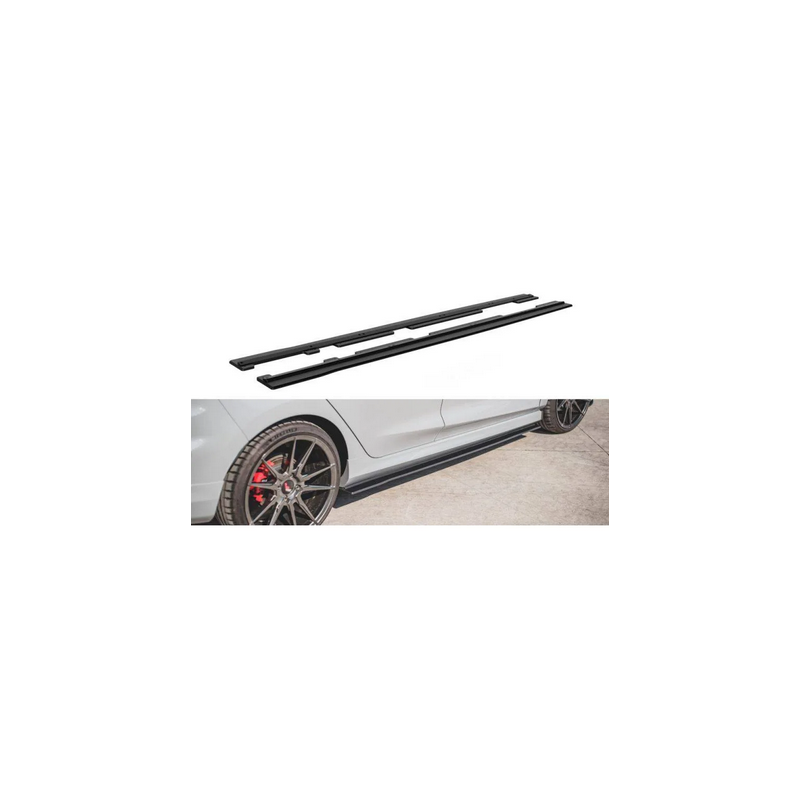 Sports Durabilité Rajouts Des Bas De Caisse Maxton - Ford Fiesta Mk8 ST / ST-Line Noir