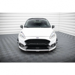 Sport Lame Du Pare-Chocs V.2 Maxton - Ford Fiesta Mk8 ST / ST-Line Noir Brillant